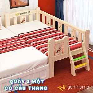 Wooden bed for children, sharing bed with parents size 150 x 70 cm